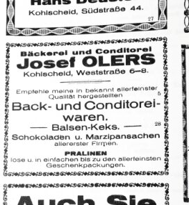 Bäckerei Olers Werbung