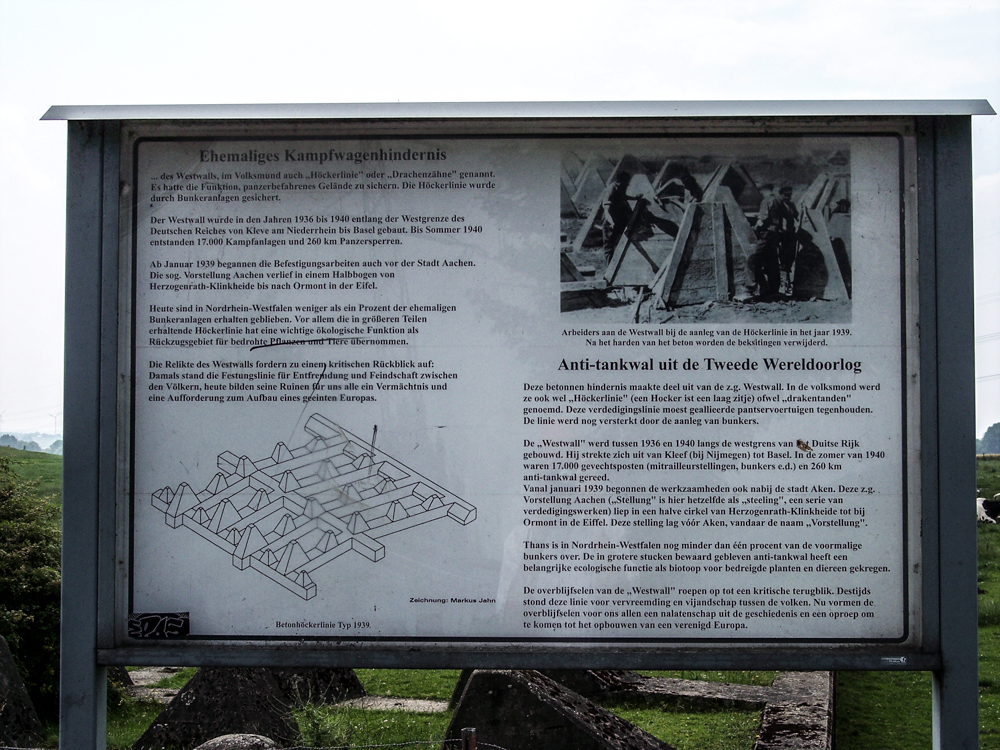 was zu sehen ist (31 von 37) Erklärtafel zu Westwall
